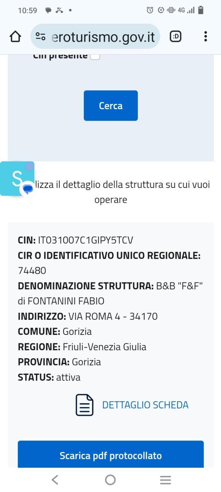 B&B Ff Gorizia Exteriör bild